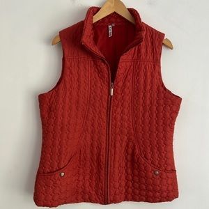 𝅺KATE Park Orange Quilted Vest